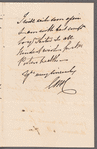 Catherine Maria Bury, Lady Charleville to Miss Porter, autograph letter signed