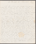 Alicia Lefanu to Anna Maria Porter, autograph letter signed
