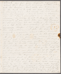 Alicia Lefanu to Anna Maria Porter, autograph letter signed