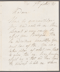 Christian Friedrich, Freiherr von Stockmar to Anna Maria Porter, autograph letter signed