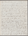 E. Dillon to Anna Maria Porter, autograph letter signed