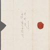Francis Hawkins to Robert Ker Porter, autograph letter signed