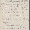 George FitzClarence, Lord Munster to Mrs. Porter, autograph letter signed