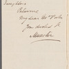 George FitzClarence, Lord Munster to Mrs. Porter, autograph letter signed