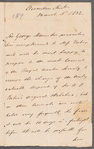 Sir George Thomas Staunton to Miss Porter, autograph letter third person