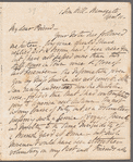 Moyle Sherer to Anna Maria Porter, autograph letter signed