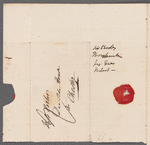 Sir Charles Throckmorton to Jane Porter, autograph letter signed