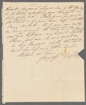 Georgiana Fitzroy to Jane Porter, autograph letter signed