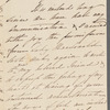 Georgiana Fitzroy to Jane Porter, autograph letter (incomplete)
