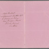 M. A. Herbert to Jane Porter, autograph letter signed