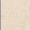 Selina Davenport to Jane Porter, autograph letter signed