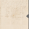 Selina Davenport to Jane Porter, autograph letter signed
