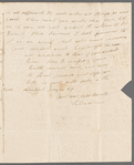 Selina Davenport to Jane Porter, autograph letter signed