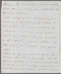 John Spriggs Morss Churchill to Jane Porter, autograph letter signed