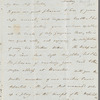 Rev. Thomas Cooke to Jane Porter, autograph letter signed