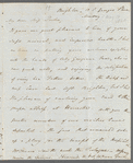 Rev. Thomas Cooke to Jane Porter, autograph letter signed