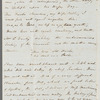 Rev. Thomas Cooke to Jane Porter, autograph letter signed