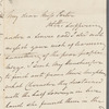 Jessy Stuart Hall to Jane Porter, autograph letter signed