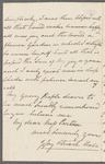 Jessy Stuart Hall to Jane Porter, autograph letter signed