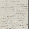 Mary Frances Howley to Jane Porter, autograph letter signed