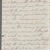 Mary Frances Howley to Jane Porter, autograph letter signed