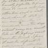 Mary Frances Howley to Jane Porter, autograph letter signed