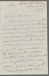 Mary Frances Howley to Jane Porter, autograph letter signed