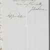 John Landseer to Jane Porter, autograph letter signed