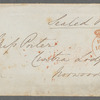 [Leveson?] to Jane Porter, envelope (empty)