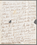 T. R. Jefferson to Jane Porter, autograph letter signed