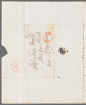 T. R. Jefferson to Jane Porter, autograph letter signed