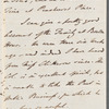 Philip Stanhope Dodd to Jane Porter, autograph letter signed