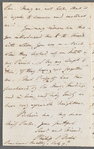 Philip Stanhope Dodd to Jane Porter, autograph letter signed