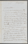 Françoise Trembicka to Jane Porter, autograph letter signed