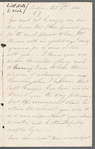 Roberta Leaf to Jane Porter, autograph letter signed