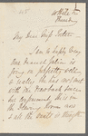 Sir Rowland Errington to Jane Porter, autograph letter signed