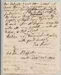 Jane Porter to John Philippart, autograph letter signed (draft)
