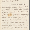 John Brodribb Bergne to Jane Porter, autograph letter signed