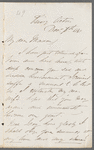 Edwin Leaf to Jane Porter, autograph letter signed