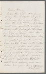Edwin Leaf to Jane Porter, autograph letter signed