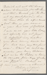 Edwin Leaf to Jane Porter, autograph letter signed