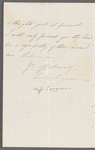 Louisa Longman to Jane Porter, autograph letter signed