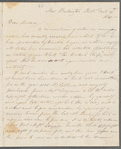 Richard Bentley to Jane Porter, autograph letter signed