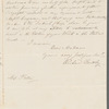 Richard Bentley to Jane Porter, autograph letter signed