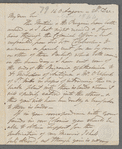 William Hamilton to "My dear Sir," autograph letter signed