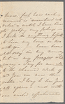 Julia Pardoe to Jane Porter, autograph letter signed