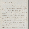 John Brodribb Bergne to Jane Porter, autograph letter signed