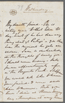 Julia Errington to "My dear friend," autograph letter signed