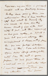 John Adamson to Jane Porter, autograph letter signed