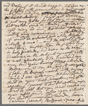 Jane Porter to Robert Ker Porter, autograph letter (copy or draft)